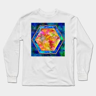 Hexagon in Complementary Colors Long Sleeve T-Shirt